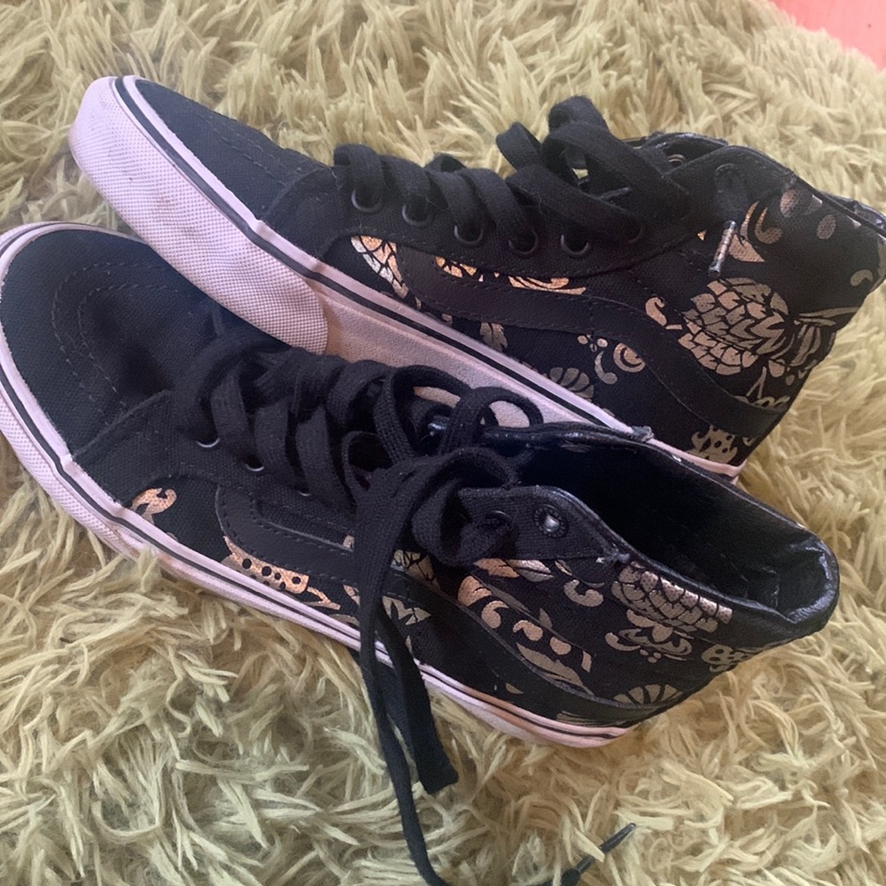 Japan vans exclusive black and gold pineapple vans